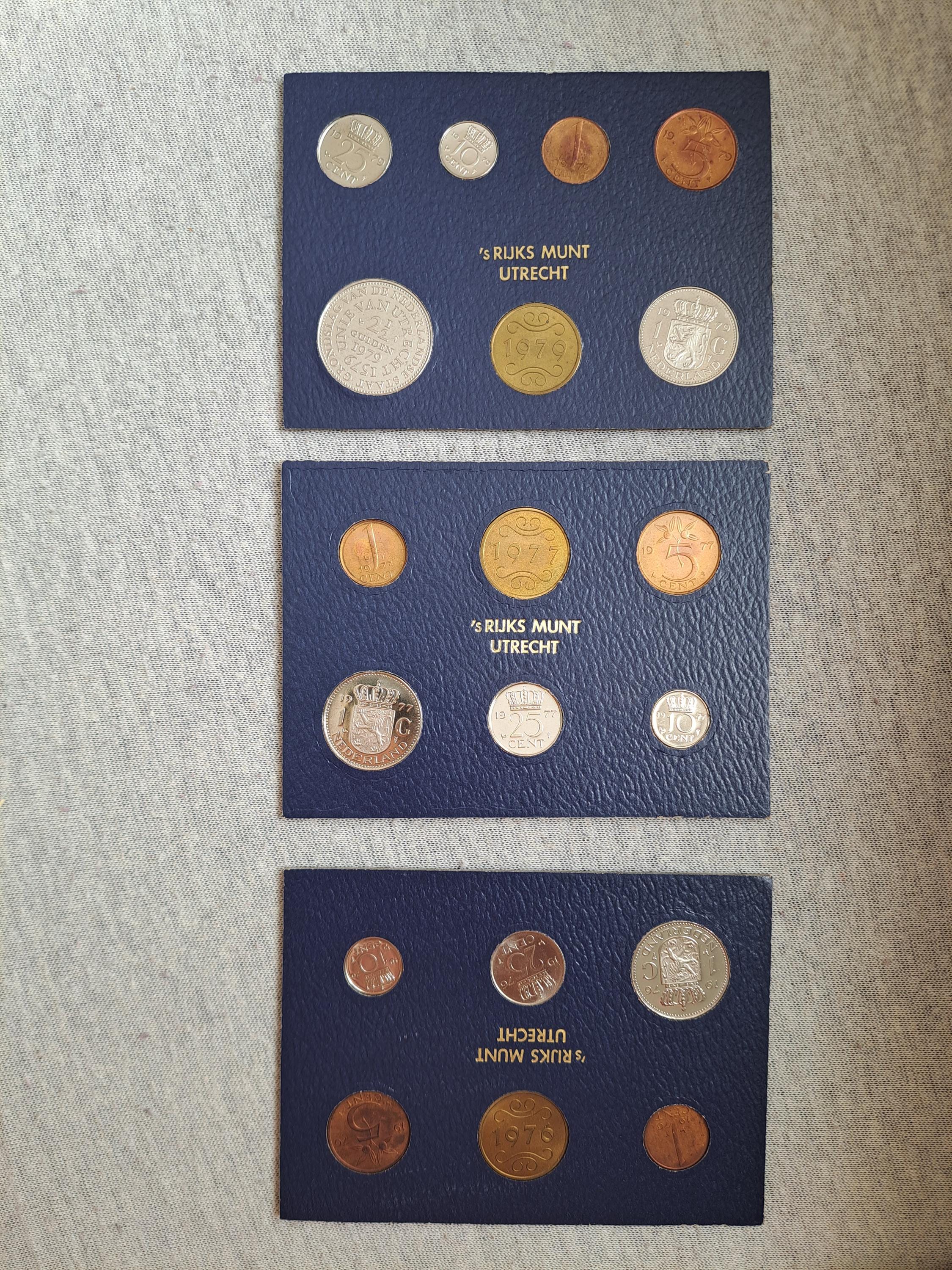 Netherlands 1976 1977 1979 1980 Set Coin. Dutch Coins. - Etsy