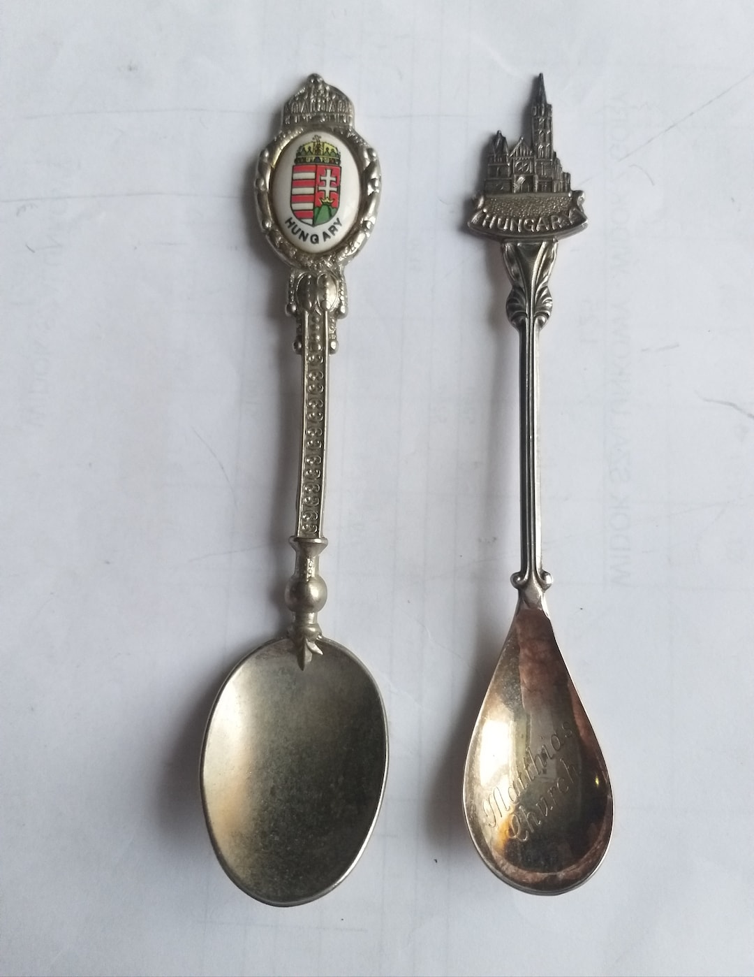 Hungary Coat of Arms Souvenir Vintage Collector Spoon. Gift From Hungary. Hungarian Spoons. 145
