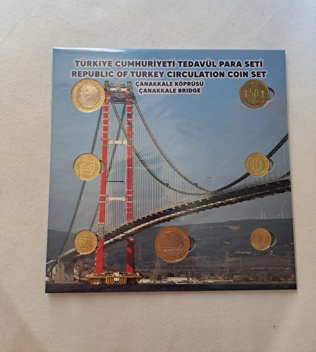 Turkey 2023 Annual Coin Set of 6 Turkish Coins + 1 Lira 2022 ...