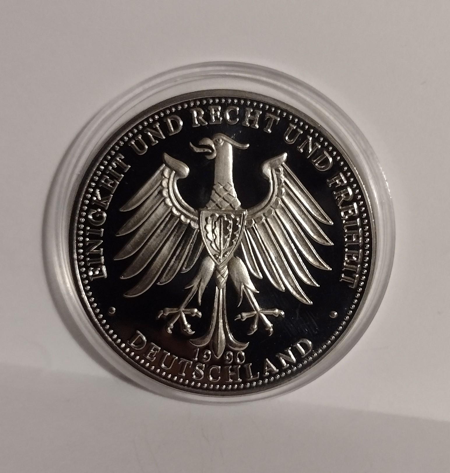 ドイツ記念メダル 統一祖国、ドイツ再統一 1990 年。40 mm。 - Etsy 日本