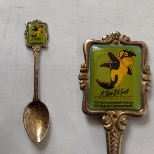 Klee Wyck Mascot XV Commonwealth Games, Victoria, Canada, 1994 souvenir collectible decorative commemorative spoon. Gift from Canada #149.