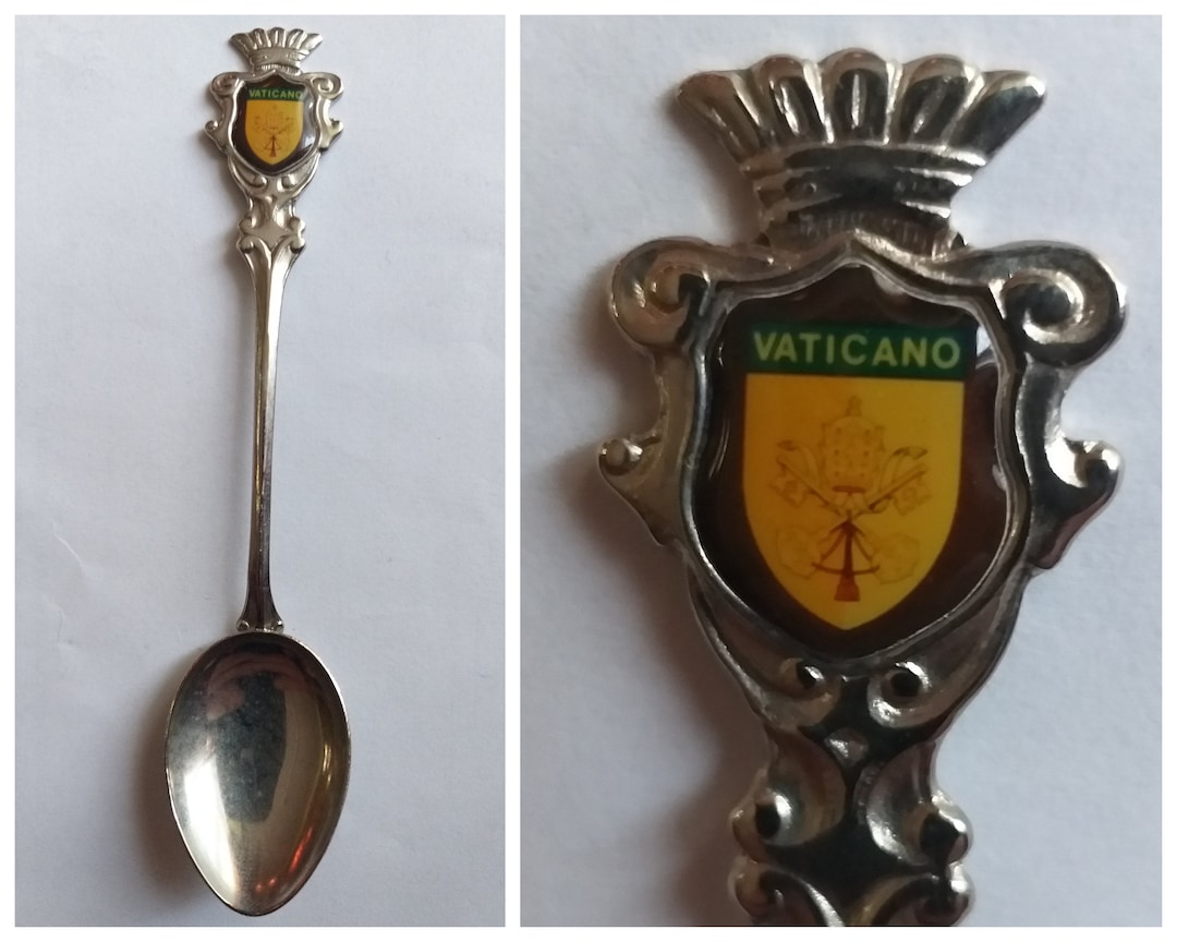 Vaticano Souvenir Commemorative Vintage Collectors Spoon. Gift Etsy