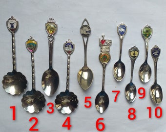 Washington, Philadelphia, Pittsburgh, US Capitol, Detroit Nashville Buffalo  San Diego San Francisco Vintage souvenir collectible spoons #92