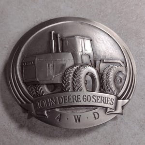 John Deere 60 series tractor belt buckle 1989.