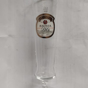 Innstadt Batavia beer glass       0.3l german Collectible Beer glass with silver rim, stemmed beer glass, beer tulip 300 ml