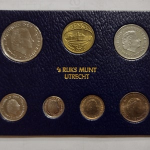1979 1980 Niederlande Mint Set 's Ruks Munt Utrecht. Set 6 Münzen + Spielsteine.
