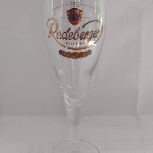 Radeberger Pilsner  German Stemmed Beer glass gold rim, collectible beer tulip 200ml. #6
