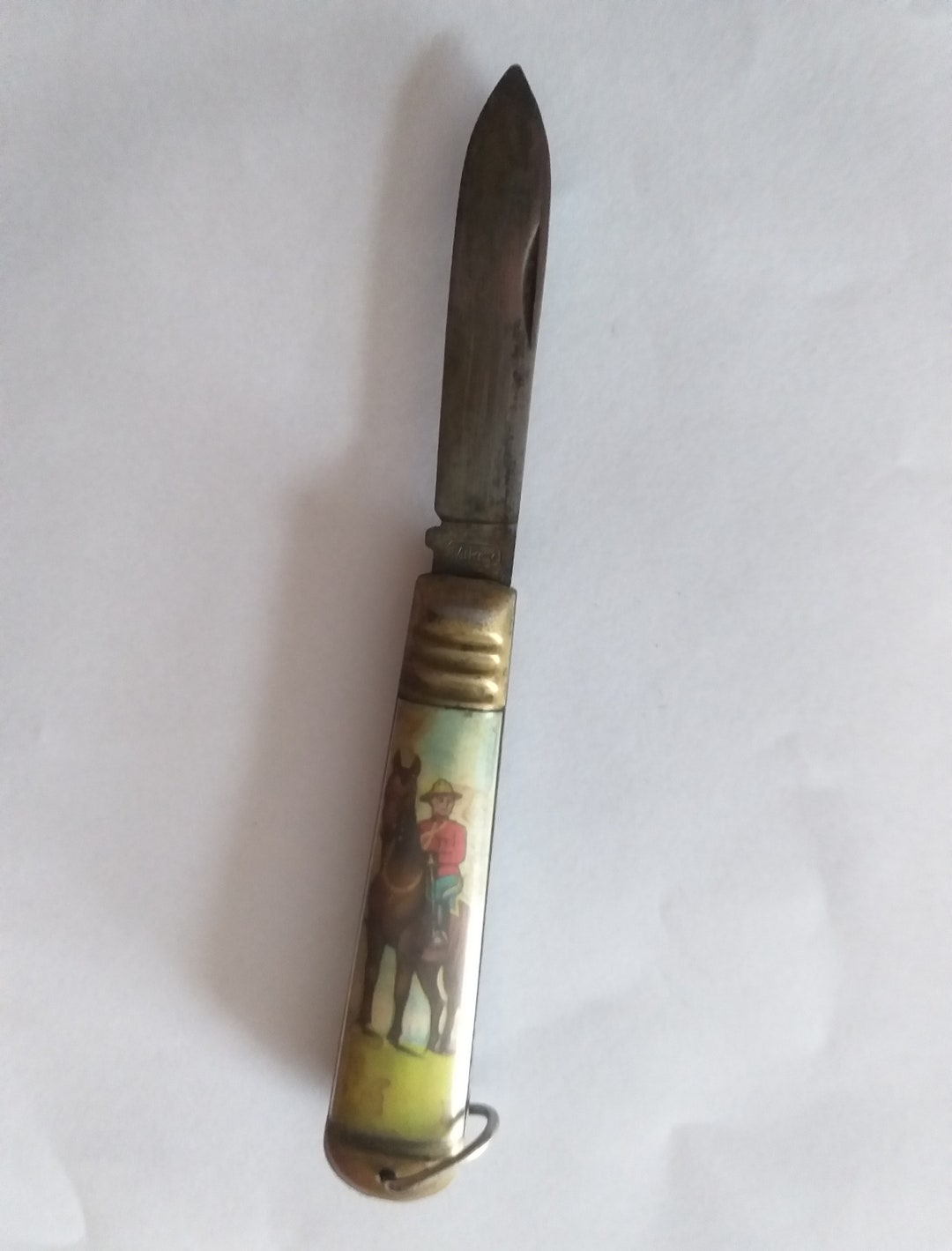 Folding Mikov Souvenir Pocket Knife. Canadian Mounted Police. Etsy