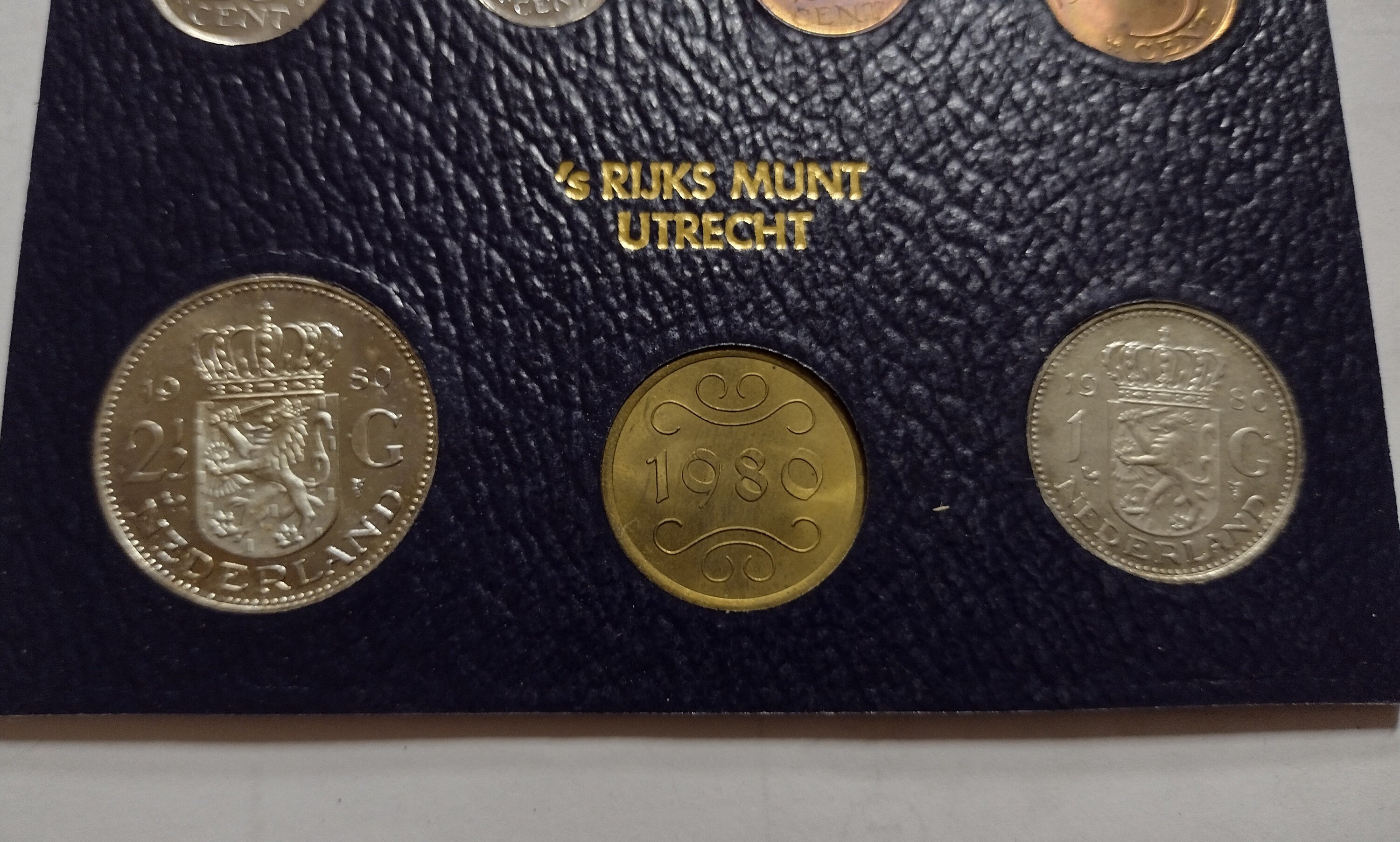 1979 1980 Netherlands Mint Set 's Ruks Munt Utrecht. Set 6 Coin +