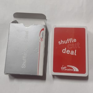 Virgin Trains Pack speelkaartendek Nieuw verzegelde boxed Shuffle, Cut & Deal.