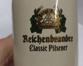 Boccale da birra in ceramica tedesca Reichenbrander. Boccale da birra da collezione, bicchieri da birra, bicchieri vintage, boccale da 500 ml.