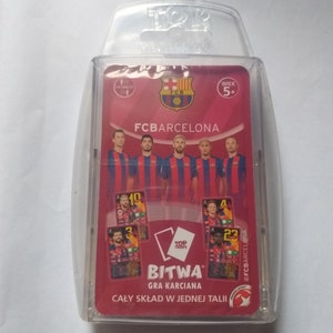 FC Barcelona Top gaat voor winnende zetten. Handelssport als verzamelobject. Poolse versie. Nieuw. Verzegeld