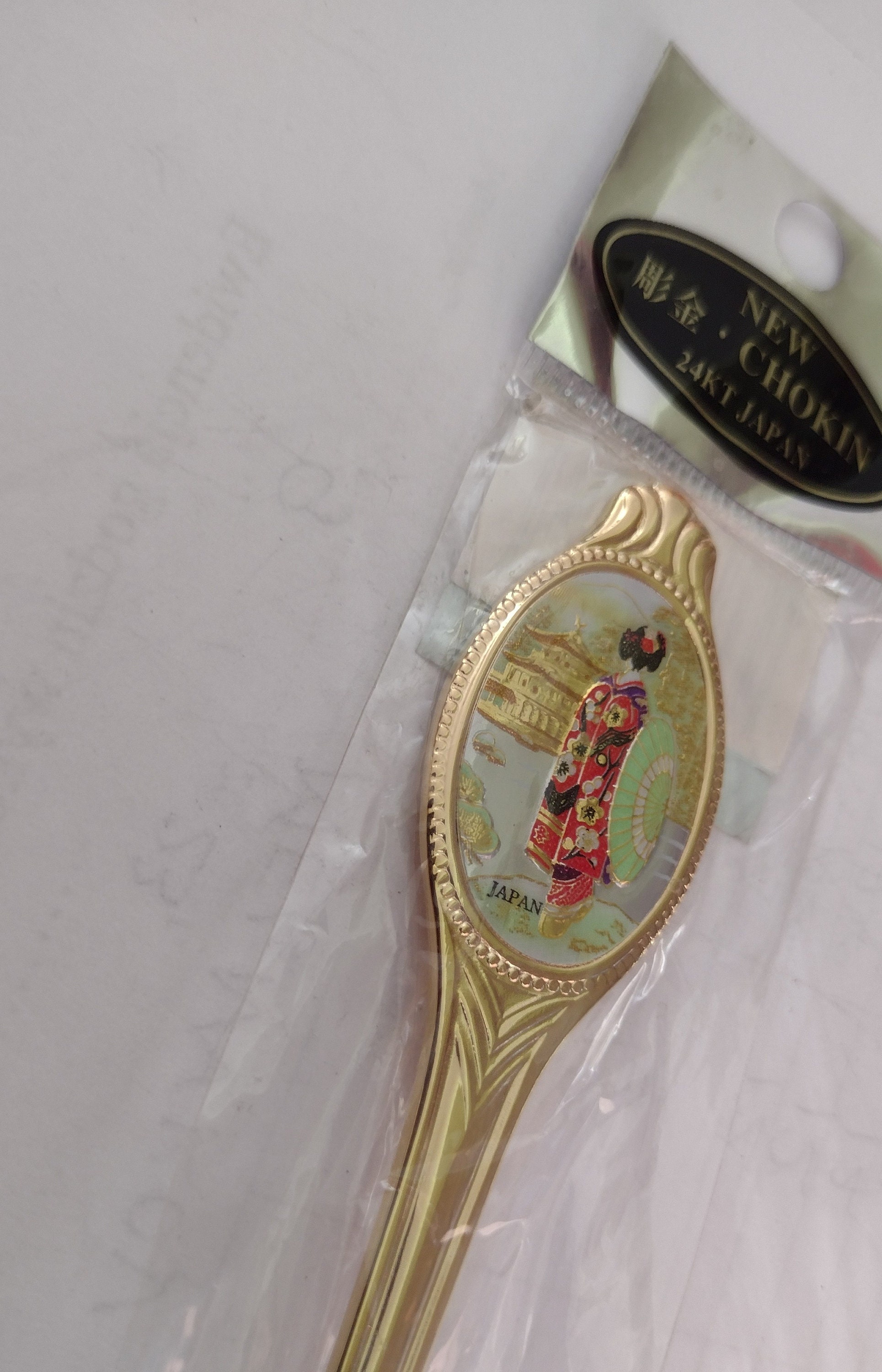 Japanese Chokin Migita Gold Plated Stainless Steel Souvenir Japanese Chokin Migita Gold Plated Stainless Steel Souvenir