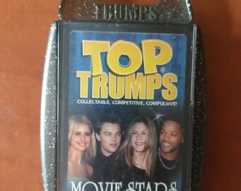 Movie star 2003 Top Trumps Cards Set, Stars Collectable Game, Vintage playing cards, trading cards.