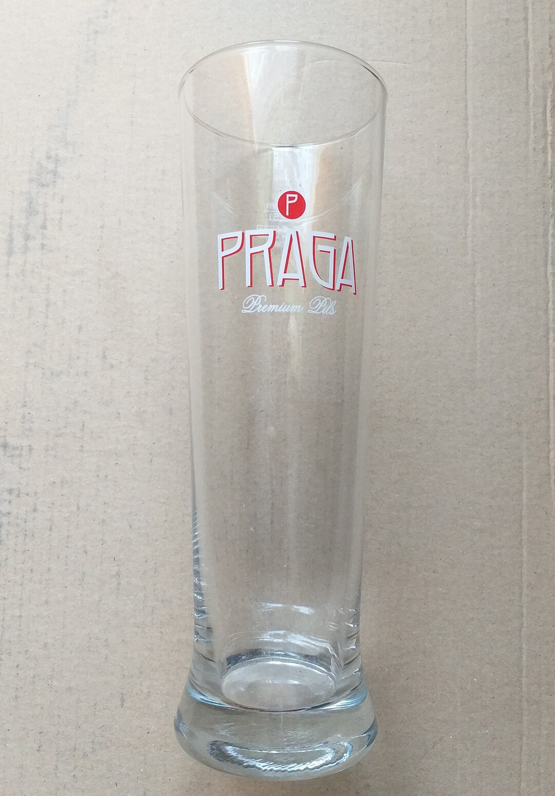 Praga Premium Pils Beer Glass Beer Drinking Glassware Barware Etsy