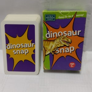Dinosaur Snap. Gra karciana dla dzieci w wieku 5 lat i rodzin.