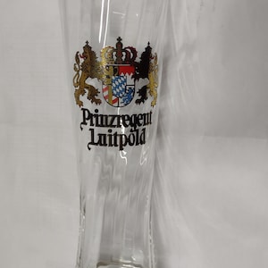 Prinzregent Luitpold 0.5l  Bavarian beer glass, Collectible German Beer Glass, Pilsner Glass, beer drinking glassware 500 ml #11