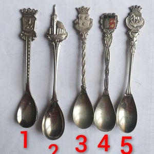 Brabant, Breda, Kerk Den Hoorn Texel, Breda, Holten, Volendam souvenir vintage collector spoon. Gift from Holland. Dutch spoons. #131