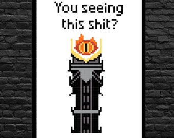 Sassy Sauron - Il Signore degli Anelli - Schema punto croce