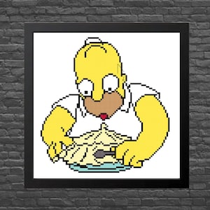 I&#39;m Going to Clown College! - The Simpsons - Funny - Cartoon - Homer Simpson - Cross Stitch Pattern