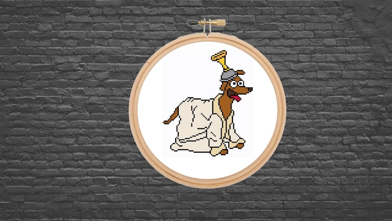 He Thinks He's Papal - The Simpsons - Funny - Cartoon - Cross Stitch Pattern image 1