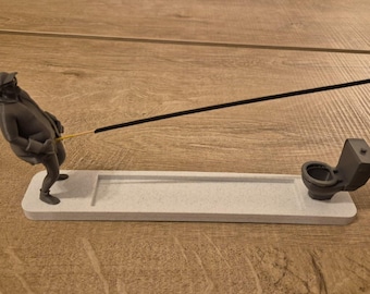 Peeing Man Incense Holder: 3D Printed