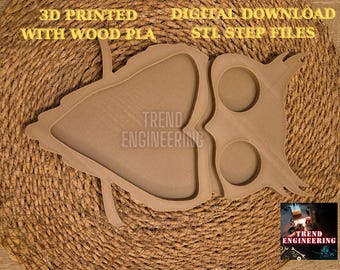 Owl Style French Fries Bowl CNC Router Cutting Files DXF And SVG