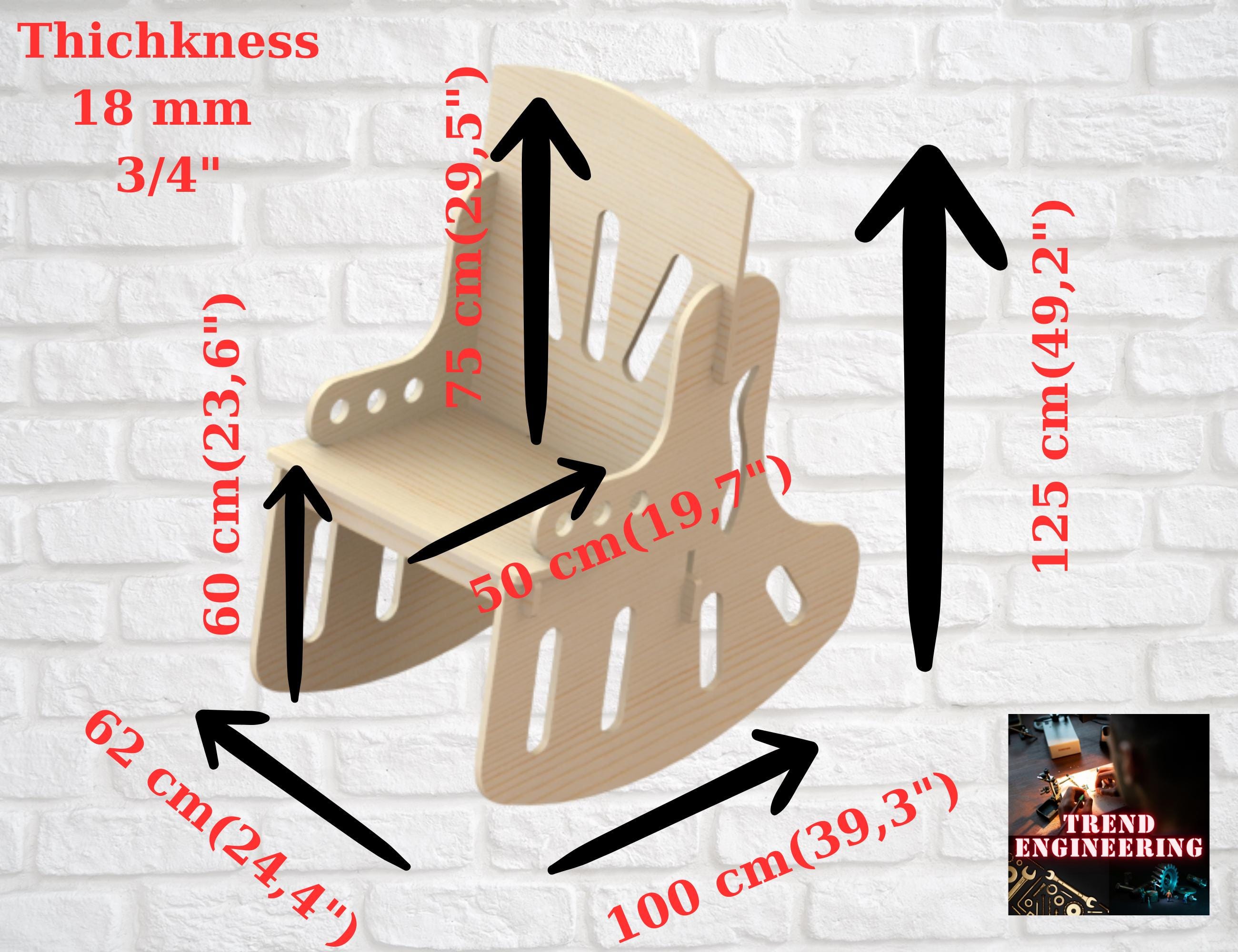 Rocking Chair CNC Cutting Files: DXF, SVG - Etsy