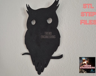 Owl Junction Box Cover Wall Decor 3D print files: STL, STEP
