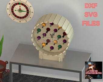 Barrel Style Wine Rack CNC Cutting Decor Files: DXF and SVG