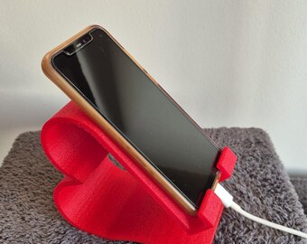 Heart Shaped Phone Holder: 3D Printed