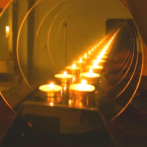 Archivos DXF del portavelas Infinity Mirror: Diseño cortado a láser (descarga digital)