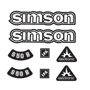 Personalisiertes Simson Aufkleber Set Sticker Vinyl - .de