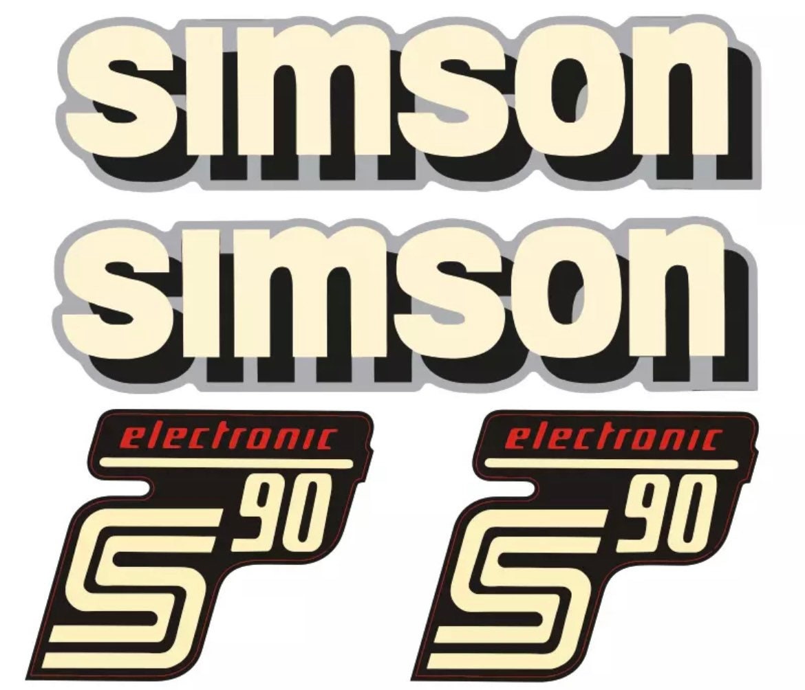 Dekorsatz Simson S90 Electronic Aufkleber Set - .de