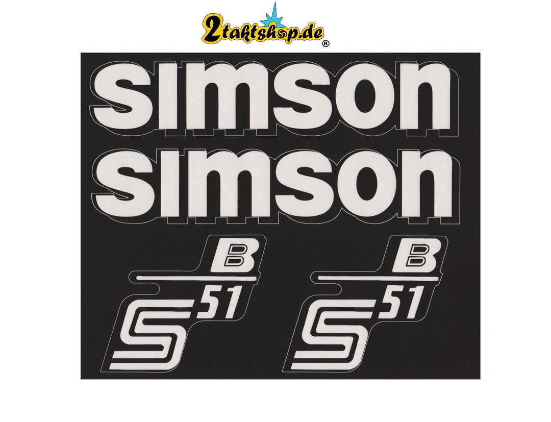 2x Simson S51 COMFORT • Adesivo Sticker Coperchio Laterale • Ologramma - Foto 6