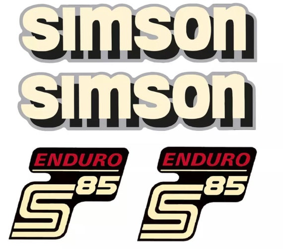 Dekorsatz Simson S85 Enduro Aufkleber Set - .de