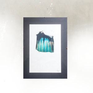 Emulsion Polaroid Lift framed A4 format