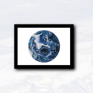 Cartolina stampata su carta opaca formato A6 per offrire, Blue Planet