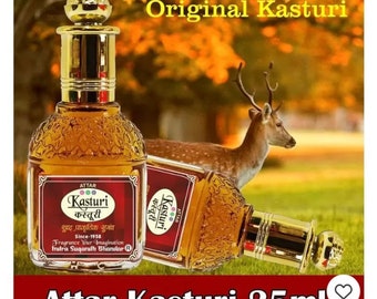 pure natural attar kasturi ,most aromatic fragenance 25 ml