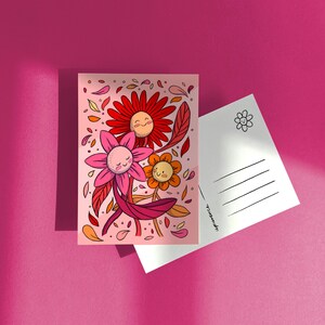 Tanzende Blumen | Postkarte A6