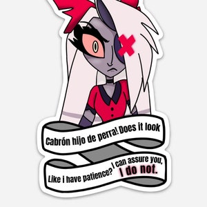 Vaggie Hazbin Hotel Bumper Sticker