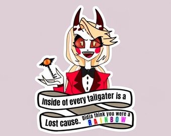 Charlie Morningstar Demon Form Tailgater Bumper Sticker Hazbin Hotel