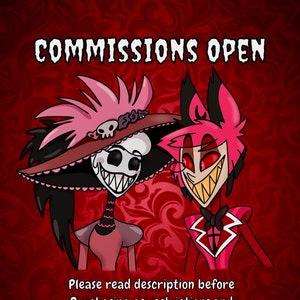 Hazbin Hotel Character Commission Digital Download