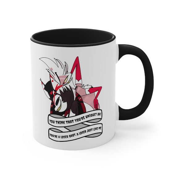 Angel Dust and Husk Loser Baby Hazbin Hotel Accent Coffee Mug