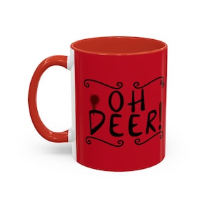 Alastor Hazbin Hotel Character Accent Coffee Mug, 11oz - Oh Deer! Design, Perfect Gift for Fans, Collector&#39;s Item, Unique Mug, Limited