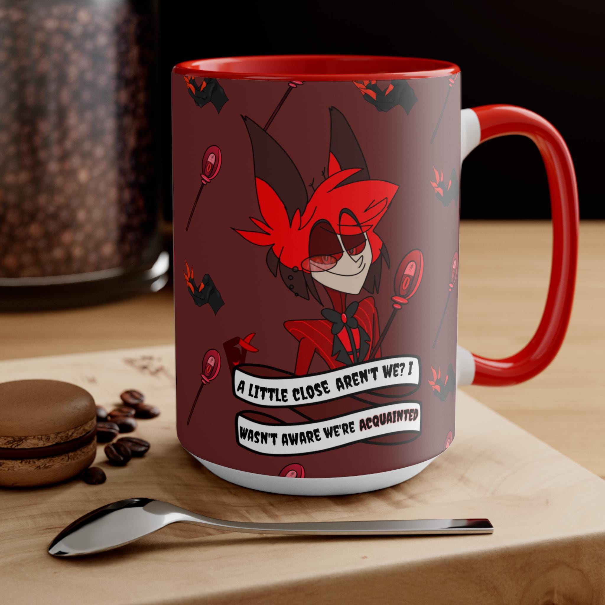 Hazbin Hotel Alastor the Radio Demon Accent Mug, Double Sided Wrap