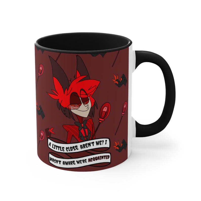 Hazbin Hotel Alastor the Radio Demon Accent Mug, Double Sided Wrap