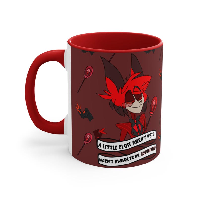 Hazbin Hotel Alastor the Radio Demon Accent Mug, Double Sided Wrap
