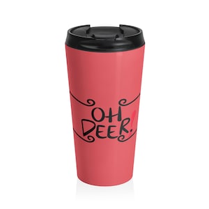 Oh Deer Alastor Hazbin Hotel Stainless Steel Travel Mug