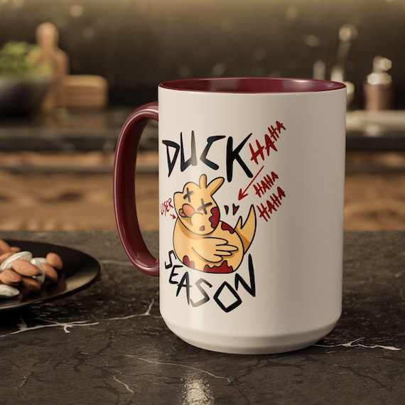 Duck Season Alastor Hazbin Hotel Mug, Lucifer Mugs, Colorful Mugs